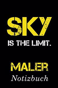 Sky Is The Limit Maler Notizbuch