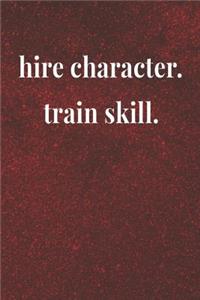 Hire Character Train Skill