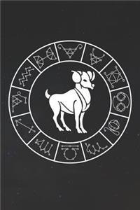 Aries Notebook 'Zodiac Circle' - Zodiac Diary - Horoscope Journal - Aries Gifts for Her