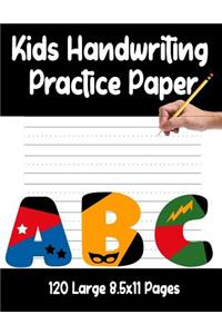 Kids Handwriting Practice Paper