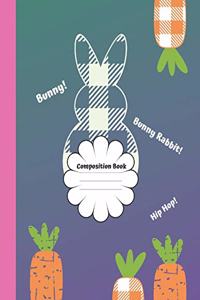 Bunny Rabbit Composition Book