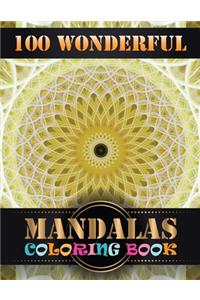 100 Wonderful Mandalas Coloring Book