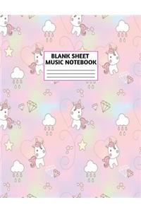 Blank Sheet Music Notebook