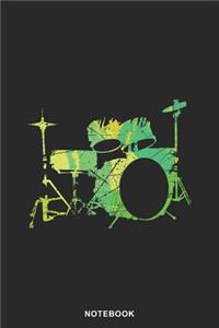 Drumset Instrument Art Graphic Notebook