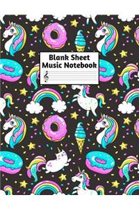 Blank Sheet Music Notebook