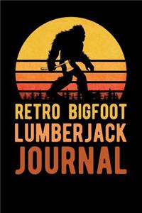Retro Bigfoot Lumberjack Journal