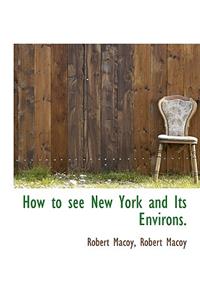 How to See New York and Its Environs.