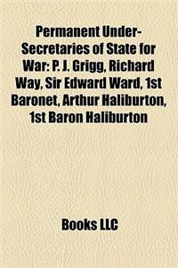 Permanent Under-Secretaries of State for War