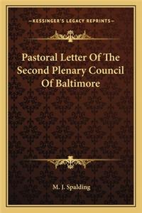 Pastoral Letter of the Second Plenary Council of Baltimore