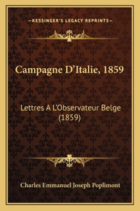 Campagne D'Italie, 1859