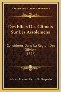 Des Effets Des Climats Sur Les Assolemens