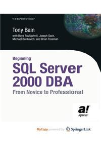 Beginning SQL Server 2000 DBA