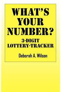 What's Your Number? 3 Digit Lottery Tracker
