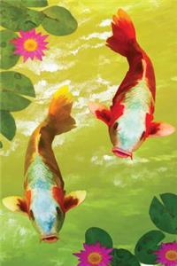 Twin Koi Carp Grid Notebook