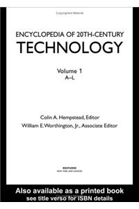 Encyclopedia of 20Th-Century Technology