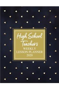 High School Teacher's Weekly Lesson Planner 2020