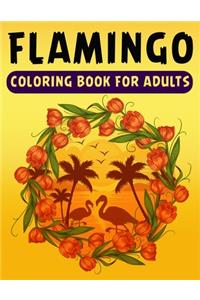 Flamingo Coloring Book for Adults