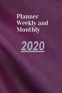 Planner Weekly and Monthly 2020