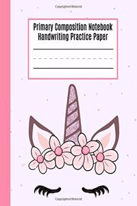 Primary Composition Notebook Handwriting Practice Paper