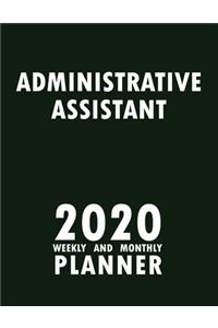 Administrative Assistant 2020 Weekly and Monthly Planner