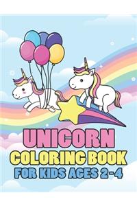 Unicorn Coloring Book for Kids Ages 2-4