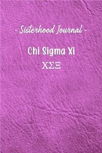 Sisterhood Journal Chi Sigma Xi