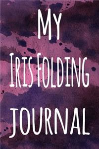 My Iris Folding Journal