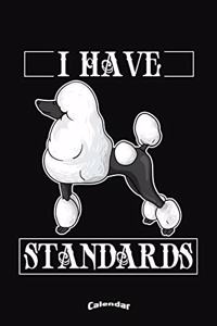 My Poodle Dog Calendar
