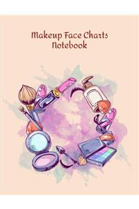 Makeup Face Charts Notebook