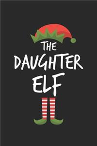 Funny Daughter Elf Christmas Notebook Gift