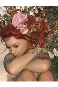 Girl with butterfly's Notebook Journal