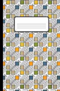Geometric Pattern Blank Lined Journal