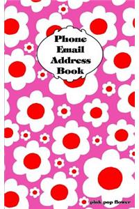 Pink Pop Flower Address Book