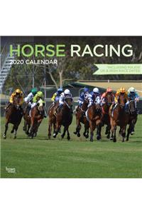 Horse Racing 2020 Square Wall Calendar