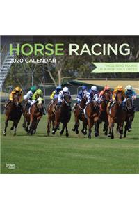 HORSE RACING 2020 SQUARE WALL CALENDAR