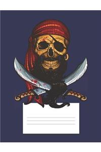Bearded Pirate Skull