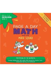 Page a Day Math Multiplication Book 4: Multiplying 4 by the Numbers 0-12