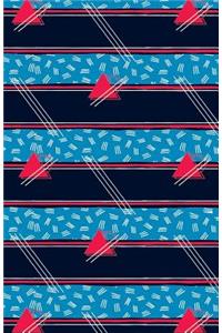 Bullet Journal Abstract Pattern Red Triangles