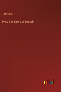 Every-Day Errors of Speech