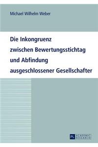 Die Inkongruenz Zwischen Bewertungsstichtag Und Abfindung Ausgeschlossener Gesellschafter