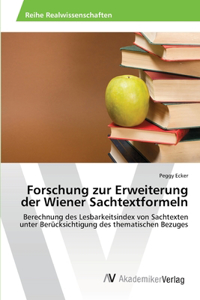 Forschung zur Erweiterung der Wiener Sachtextformeln