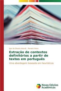Extração de contextos definitórios a partir de textos em português