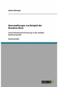 Bonuszahlungen am Beispiel der Dresdner Bank