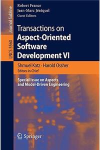 Transactions on Aspect-Oriented Software Development VI: Special Issue on Aspects and Model-Driven Engineering