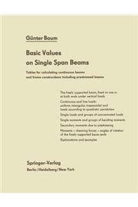 Basic Values on Single Span Beams