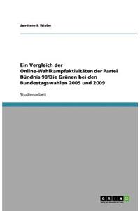 Ein Vergleich der Online-Wahlkampfaktivitäten der Partei Bündnis 90/Die Grünen bei den Bundestagswahlen 2005 und 2009