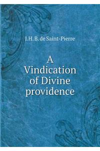 A Vindication of Divine providence