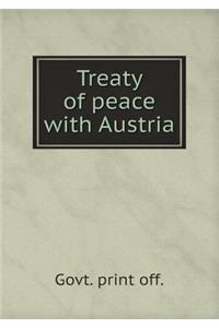 Treaty of peace with Austria