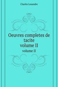 Oeuvres completes de tacite