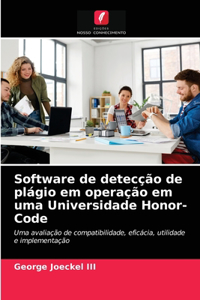 Software de detecção de plágio em operação em uma Universidade Honor-Code